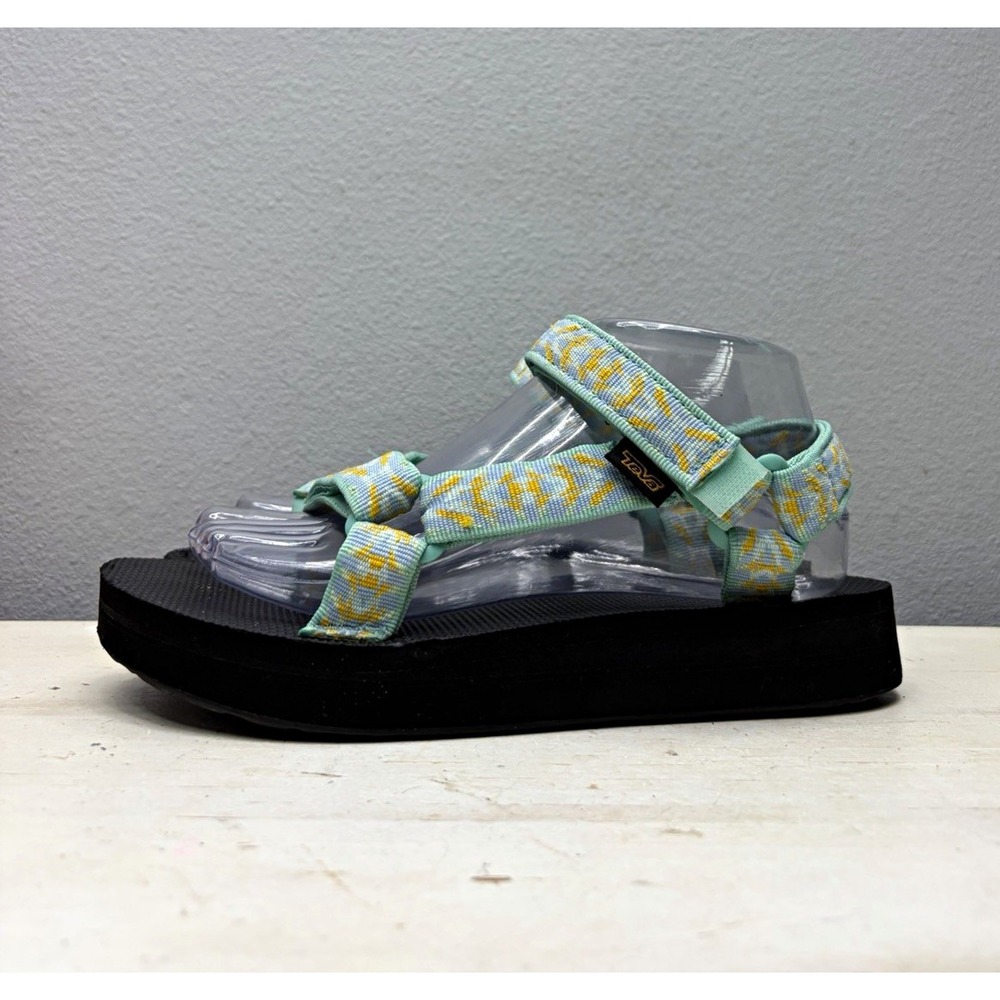 Teva Green/Yellow Midform Universal Sandals Size 8